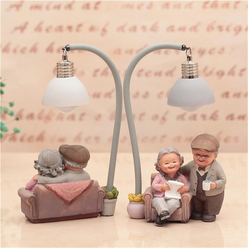 Armas juhtmevaba loominguline voodilamp lauaarvuti väikesed öövalgustid paarid kaunistavad öövalgusvalgustid vanaisa ja vanaemad