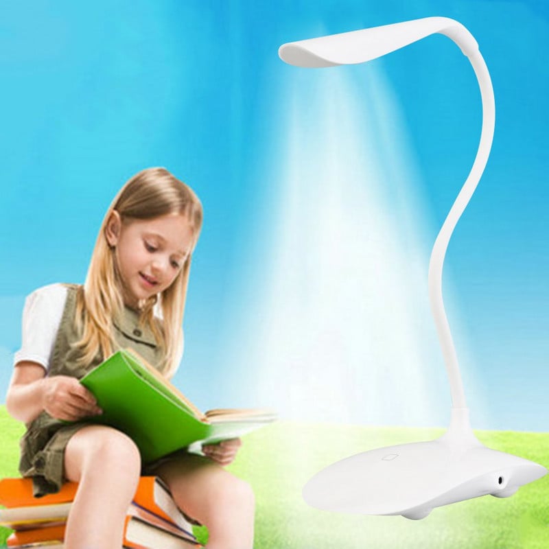 Stiilne hämardatav painduv USB-taaslaetav puuteandur LED lauavalgusti Kaasaskantav lugemisvalgusti kodukontori jaoks