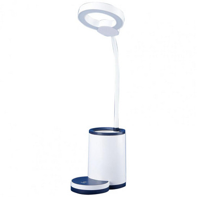 Lumină de birou cu suport pentru creion Lumină de lectură creativă pentru protecție a ochilor Lumină de masă LED cu încărcare USB reglabilă pentru cămin