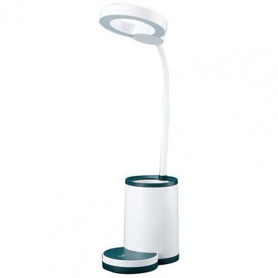 Lumină de birou cu suport pentru creion Lumină de lectură creativă pentru protecție a ochilor Lumină de masă LED cu încărcare USB reglabilă pentru cămin