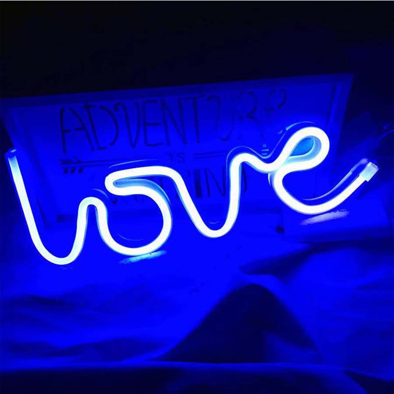 LED roosiõis neoonvalgustid LOVE Modellvalgustid elutuba magamistuba pulmakaunistus Pühadekaunistus Kingitused Baaripidu USB