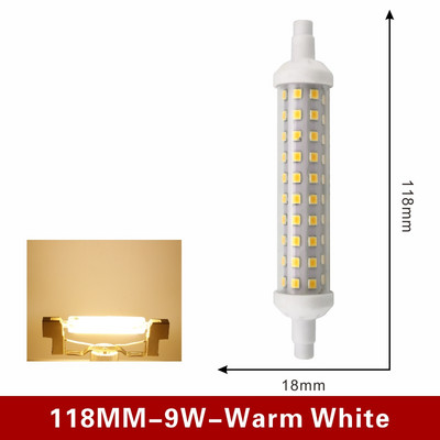 R7S LED 78mm 6w 118mm 9w 135mm 12w r7s torupirn SMD 2835 Lampada LED lamp 220V maisi tuli Vahetage halogeenlamp