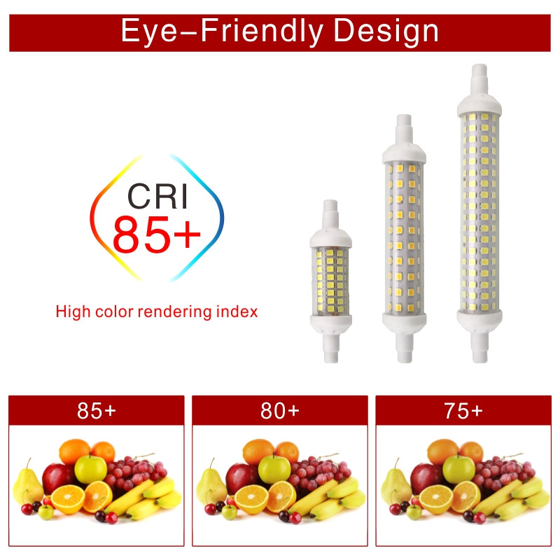 R7S LED 78mm 6w 118mm 9w 135mm 12w r7s torupirn SMD 2835 Lampada LED lamp 220V maisi tuli Vahetage halogeenlamp