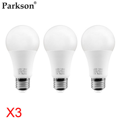 3db LED izzó E27 LED lámpa 3W 6W 9W 12W 15W 18W AC 220V izzó hideg meleg fehér Lampada LED spotlámpa Bombilla lakberendezés