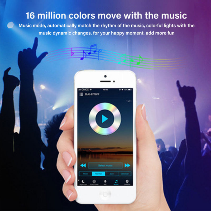 Aubess A19 intelligens szabályozható izzó RGB+CCT LED fény távirányító 110V 220V LED csoportvezérlés időzítés intelligens lámpa