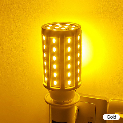 Λάμπα LED 5W 10W 15W E27 SMD5730 Λάμπες καλαμποκιού Κόκκινο Κίτρινο Bule Ροζ Πράσινο Πράσινο γκαζόν κήπου Τοπίο Διακοσμητικές λάμπες 85-265V