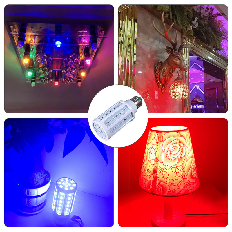 5W 10W 15W E27 Bec LED SMD5730 Bec porumb Roșu Galben Bule Roz Verde Grădină Gazon Peisaj Becuri decorative 85-265V