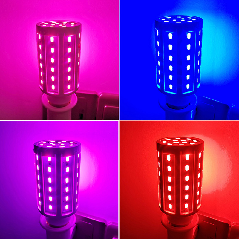 5W 10W 15W E27 Bec LED SMD5730 Bec porumb Roșu Galben Bule Roz Verde Grădină Gazon Peisaj Becuri decorative 85-265V