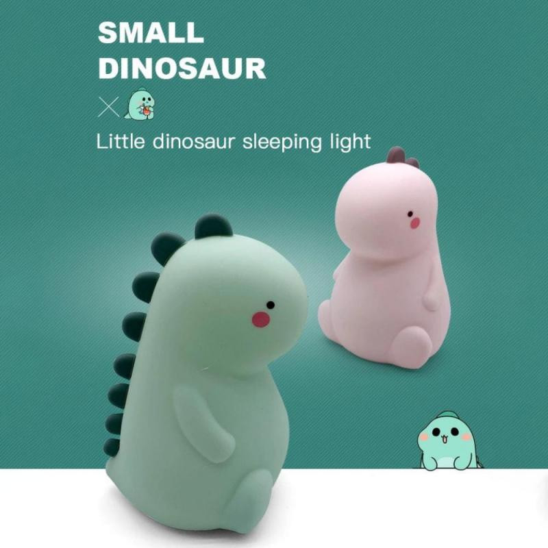 Dinosauruse LED öövalguse puutetundlik puuteandur 16 värvi hämardatav USB Laetav pehme silikoonlamp lastele, lastele, beebile
