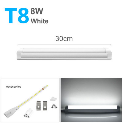 Kezdőlap 220v 110v 85-265v LED Tube T5 /T8 Bar izzó led lámpa fürdőszoba szekrény alatti lámpák 57CM 29CM