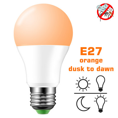 Napfény érzékelő LED izzó lámpa 220/110V 10W 15W alkonyattól hajnalig otthoni fény E27 intelligens folyosó indukciós izzó kültéri kerti világítás