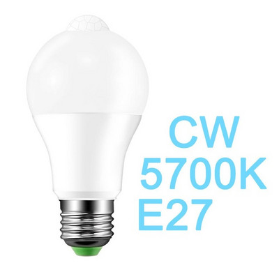 E27 PIR mozgásérzékelő LED lámpa Izzók Energiatakarékos lámpa 12W 18W 110V 220V Konyhaszekrény Lépcső folyosó Folyosó Éjszakai világítás