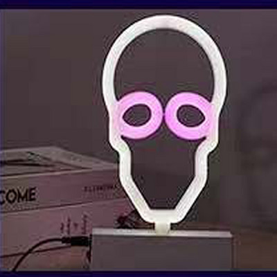 USB baterijų dėžutė INS neoninė lempa stalinė lempa LED naktinis apšvietimas patalpų vaikų kambario baro šventinė dekoracija lango dekoravimo dovana