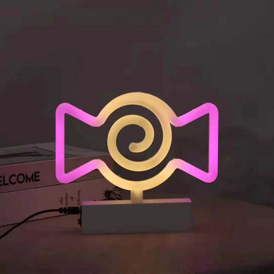 USB baterijų dėžutė INS neoninė lempa stalinė lempa LED naktinis apšvietimas patalpų vaikų kambario baro šventinė dekoracija lango dekoravimo dovana