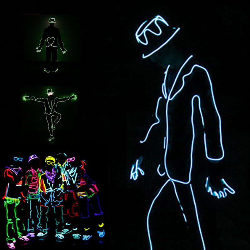 10M LED EL Sârmă Lumină Flexibil Tub Moale Sârmă Neon Strălucire Mașină Corda Bandă Lumină Halloween Crăciun DIY Decor Ananas Pom de Crăciun