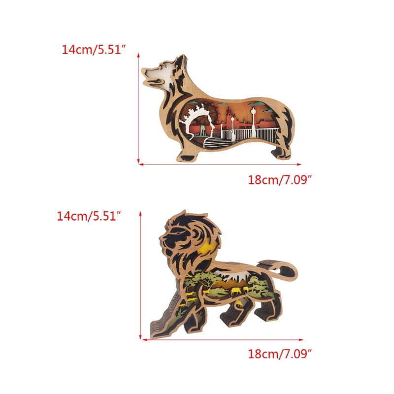 Σκαλιστό Animal Light Glowing Led Lamp Διακοσμήσεις αυλής εσωτερικού χώρου εξωτερικού κήπου Χονδρική