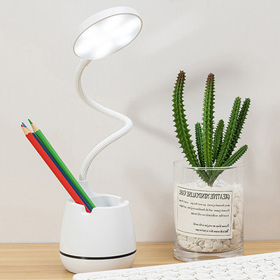 Nabíjateľné LED stolové lampy na nočné čítanie, dotykové lampy do spálne, USB stolová lampa s držiakom na pero, Abajur Para Quarto