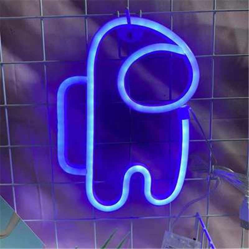 Astronautide neoonsildid toa jaoks Neoonseinavalgustid öölamp puhkepeoks kodukaunistuseks Lahe valgus sünnipäevakingitus USB-toide