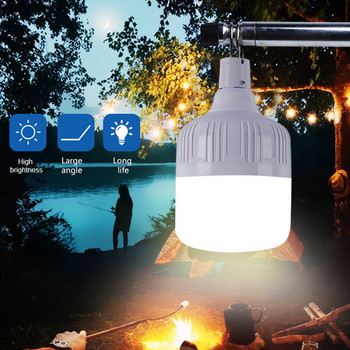 Акумулаторна лампа за къмпинг Usb Led крушка с висока мощност Висяща светлина за палатка Преносима аварийна крушка за градина на открито