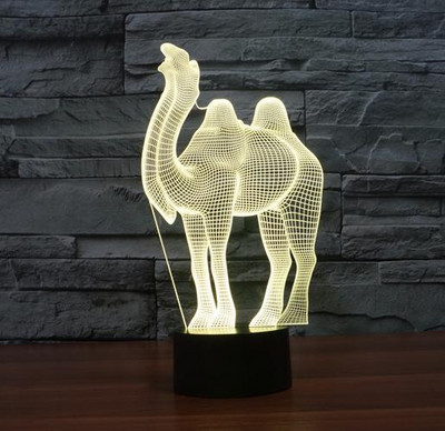 Bear Elk Donkey 3D Lámpa Karácsonyi díszlámpák Érintésérzékelős Asztali lámpák Karácsonyi Ajándék Gyerek Játékok Asztali lámpa