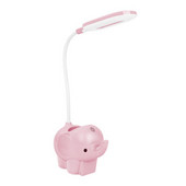 Usb-laadimise õppelaualamp Loominguline reguleeritav laualamp Loomade Led Kodu töölaua sisekujundus Harjapott lugemiseks puutetundlik laualamp