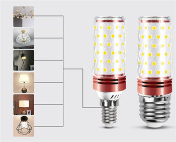 LED крушка E14 Свещи Царевични крушки 220V 110V E27 LED лампа за декорация на дома Полилей Осветление
