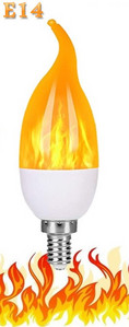 LED E27 Flame Bulb Fire E14 lamp maisipirn Vilkuv LED-valgus dünaamiline leegiefekt 5W 9W110V-220v koduõhu valgustamiseks