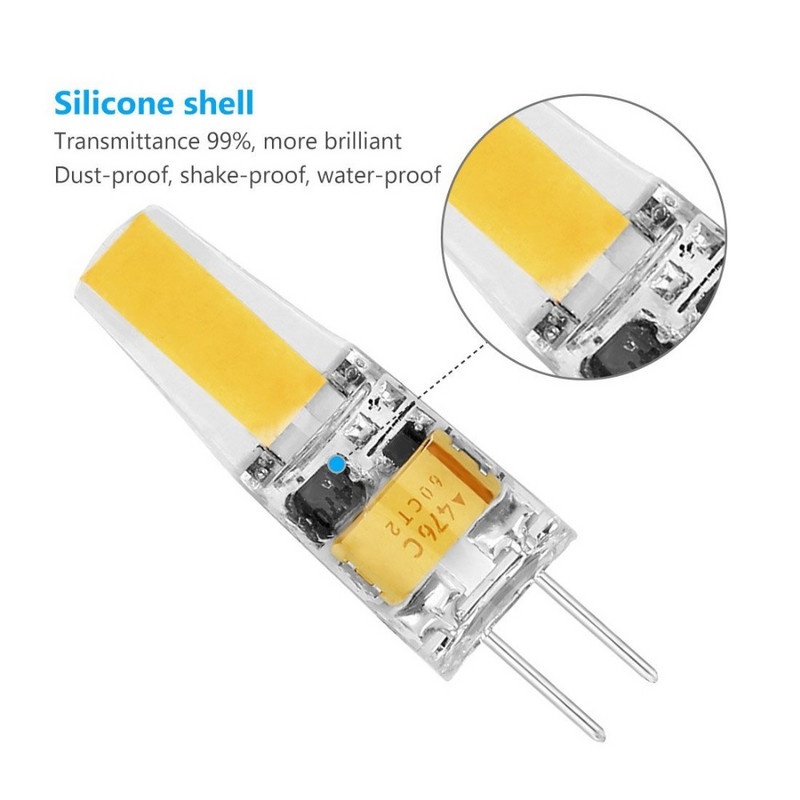 10 buc. Bec Led G4 12V 20W Halogen DC12V Bi Pin 2700K /4500K Alb Cald /alb T3 G4 Baza Bec Led