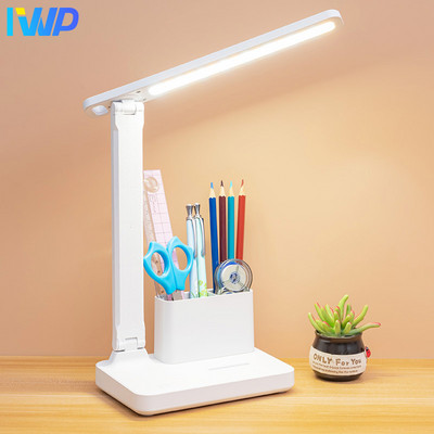 LED stolová lampa, 3-farebná, plynule stmievateľná, dotyková, skladacia stolová lampa, spálňa, študovňa, nočné svetlo na čítanie, ochrana očí, DC 5V