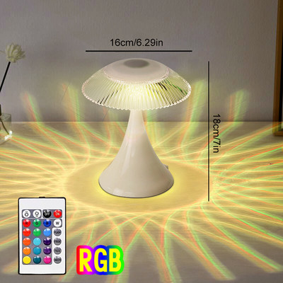 RGB atmosfēras nakts gaisma ar tālvadības pulti Mūsdienīgs pieskāriens pie gultas guļamistabas restorāns Gaišs viesistabas guļamistabas dekors