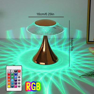 RGB atmosfēras nakts gaisma ar tālvadības pulti Mūsdienīgs pieskāriens pie gultas guļamistabas restorāns Gaišs viesistabas guļamistabas dekors