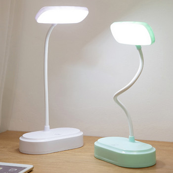 LED настолна лампа USB акумулаторна лампа Защита на очите Настолна лампа Нощна лампа за спалня Сгъваема лампа за четене, захранвана с батерии