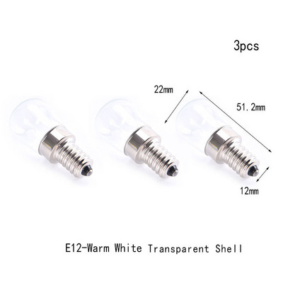 3tk 2W E14/E12 LED külmik lambipirn külmik maisi pirn AC 220V LED lamp valge/soe valge SMD2835 vahetada halogeenvalgusti