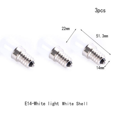 3tk 2W E14/E12 LED külmik lambipirn külmik maisi pirn AC 220V LED lamp valge/soe valge SMD2835 vahetada halogeenvalgusti