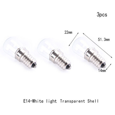 3tk 2W E14/E12 LED külmik lambipirn külmik maisi pirn AC 220V LED lamp valge/soe valge SMD2835 vahetada halogeenvalgusti