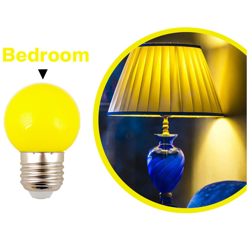 7 buc./lot bec cu LED colorat 1W E27 220V nunta decoratiuni de Craciun bec bec 7 culori lumina de noapte dormitor iluminat interior