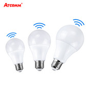 E27 ampulla LED izzó érzékelő lámpa 10W 15W 20W 220V Smart Radar LED Didoe spotlámpa Automatikus KI/BE Lampada hideg fehér