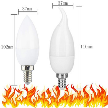 E14 E27 LED пламък лампи с динамичен пламък ефект крушки AC110V 220V креативни трептящи пламъци свещи за домашен декор