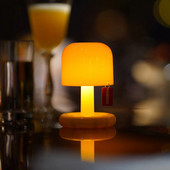 Mini lampă cu ciuperci Nordic, simplu, lumină de noapte, lampă de masă, apus de soare, gradient, lumină apus de soare, roșu, apus de soare, iluminare cu LED, comutator tactil