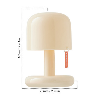 Mini lampă cu ciuperci Nordic, simplu, lumină de noapte, lampă de masă, apus de soare, gradient, lumină apus de soare, roșu, apus de soare, iluminare cu LED, comutator tactil