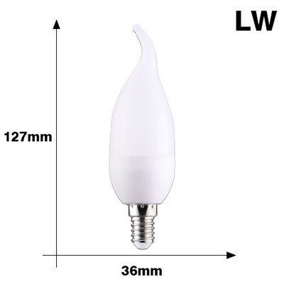 10 buc E14 LED Lumanare Bec 3W Lampada LED Lampa Interioare AC 220V 230V 240V LED Candelabru Alb Cald Rece Pentru Decorarea Casei
