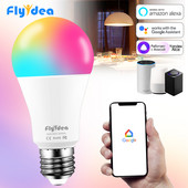 Bec inteligent 15W E27 B22 RGB WiFi LED Lampă magică de vacanță Lumină reglabilă AC 110V 220V Yandex Alice Alexa Google Home Control vocal