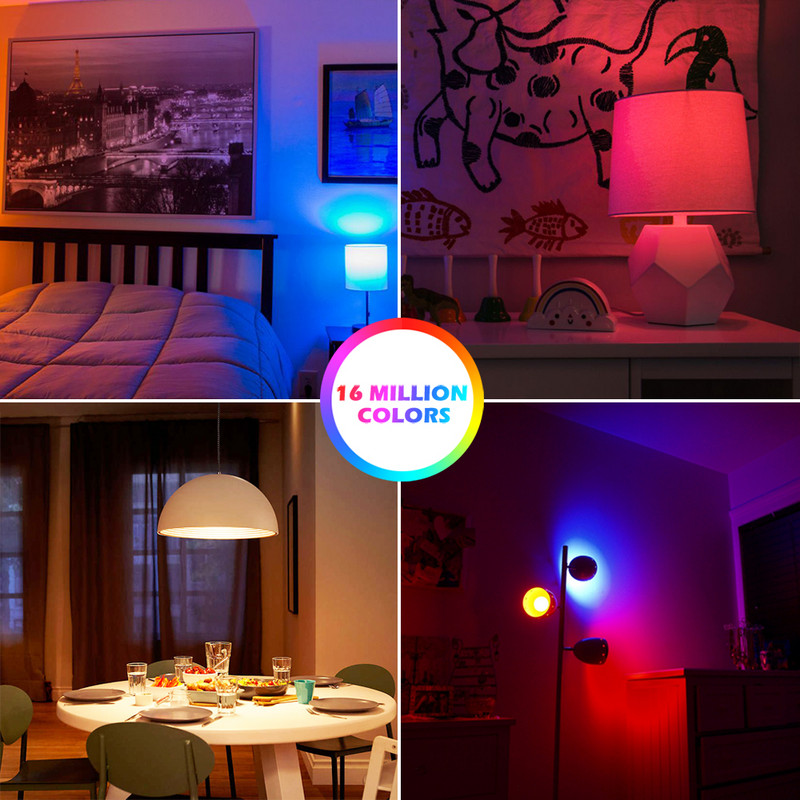 Bec inteligent 15W E27 B22 RGB WiFi LED Lampă magică de vacanță Lumină reglabilă AC 110V 220V Yandex Alice Alexa Google Home Control vocal