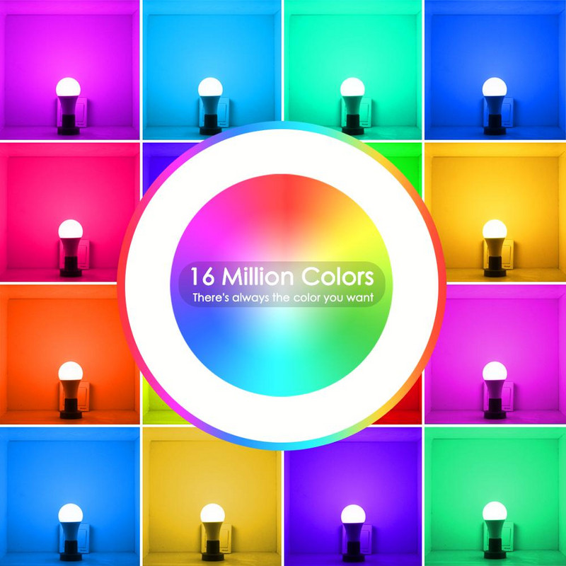 Bec inteligent 15W E27 B22 RGB WiFi LED Lampă magică de vacanță Lumină reglabilă AC 110V 220V Yandex Alice Alexa Google Home Control vocal