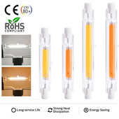 Didelio šviesos srauto R7S LED 78 mm 118 mm lemputė 5 W 10 W 220 V prožektorių J78 J118 R7S halogeninės LED COB lempos keitimas stiklo vamzdelio keitimas