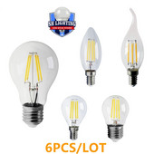 E27 E14 Retro Edison LED žarulja sa žarnom niti 220-240V žarulja C35 G45 A60 ST64 G80 G95 G125 staklena žarulja Vintage svjetlo za svijeće