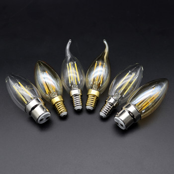 E27 E14 Retro Edison LED λαμπτήρας λαμπτήρα νήματος 220-240V Λάμπα φωτός C35 G45 A60 ST64 G80 G95 G125 Γυάλινη λάμπα Vintage Φως κεριών
