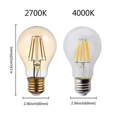 E27 E14 Retro Edison LED žarulja sa žarnom niti 220-240V žarulja C35 G45 A60 ST64 G80 G95 G125 staklena žarulja Vintage svjetlo za svijeće