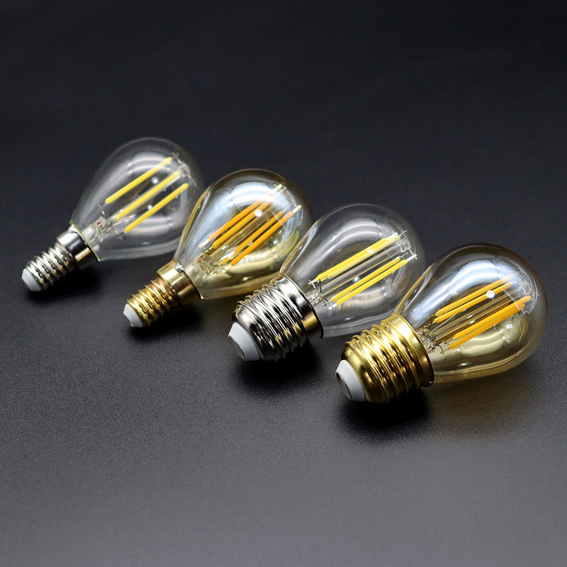 E27 E14 Retro Edison LED Bec cu filament Bec 220-240V Bec C35 G45 A60 ST64 G80 G95 G125 Bec din sticlă Lumânare vintage