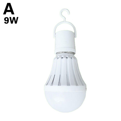 E27 Led лампи с кука Бяла аварийна крушка Акумулаторни светодиоди за дома Фабрика Коридор Сутерен Гараж Дом 5/7/9/12w